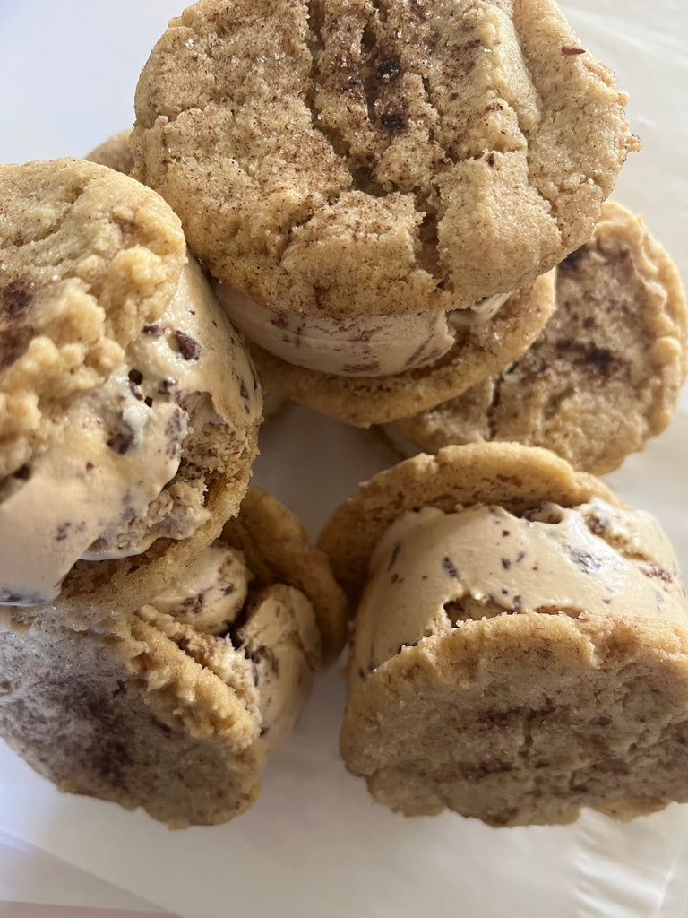 Snickerdoodle Salted Caramel Dairy-Free Organic Ice Cream Sandwiches